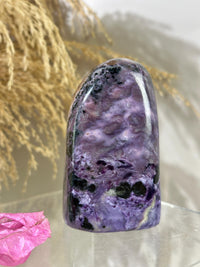 Purple Charoite Freeform Tower for Home Decor, Charoite for Crystal Collector