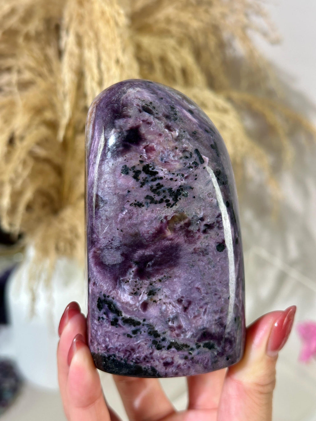 Purple Charoite Freeform Tower for Home Decor, Charoite for Crystal Collector