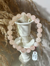 Gemmy Peachy Pink Morganite Bracelet, Heart Chakra Crystal, Crystal Jewelry