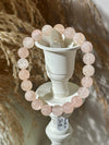 Gemmy Peachy Pink Morganite Bracelet, Heart Chakra Crystal, Crystal Jewelry