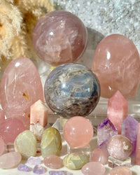 Large Blue Rose Quartz 4.75" Sphere