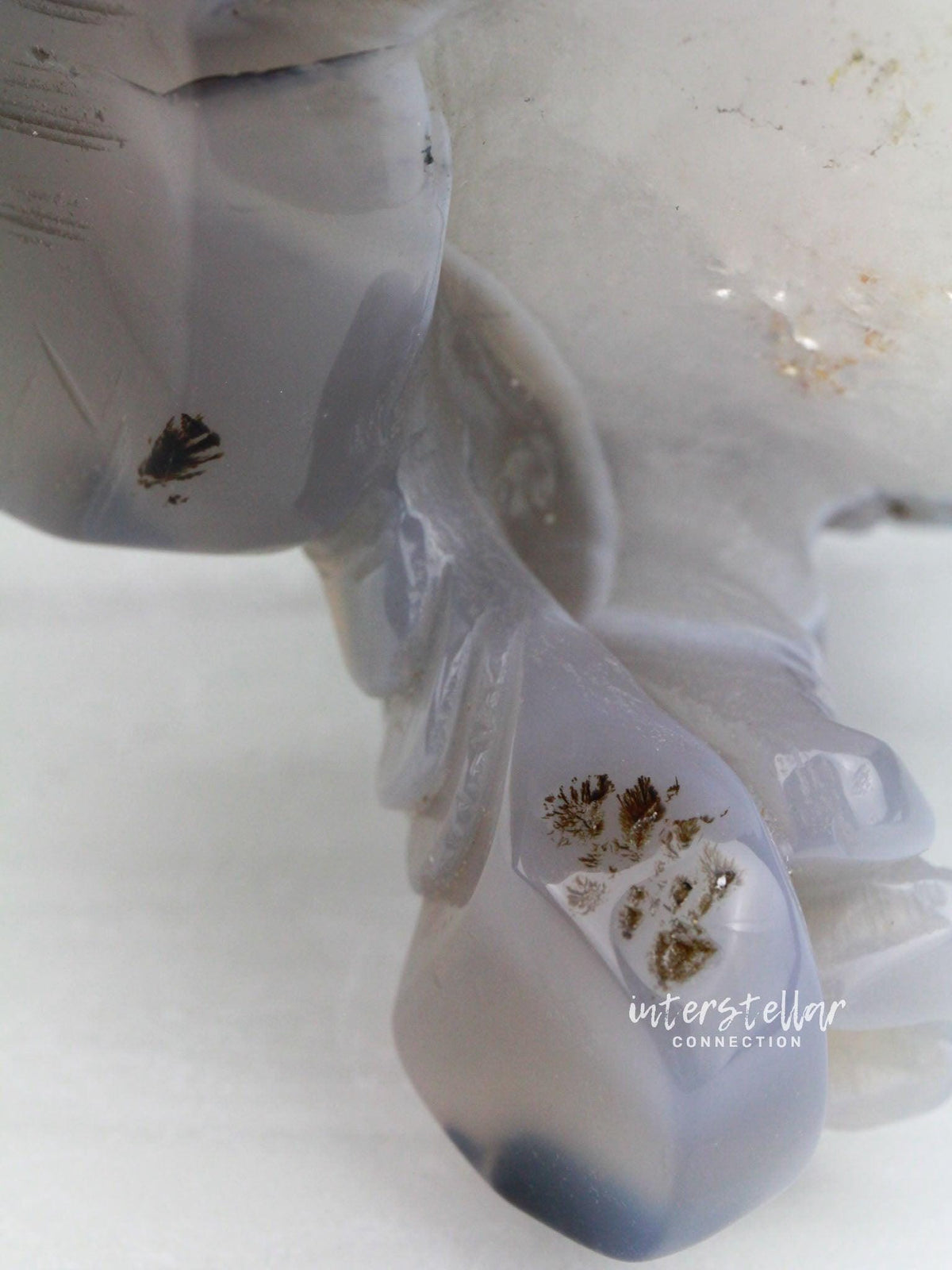 Three-Legged Geode Agate Prosperity Feng Shui Money TOAD Carving - BB - InterstellarHawaii