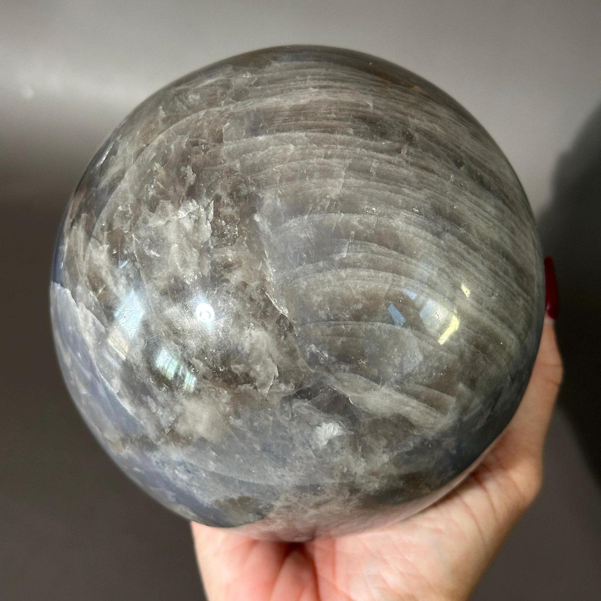 Large Blue Rose Quartz 4.75" Sphere - InterstellarHawaii