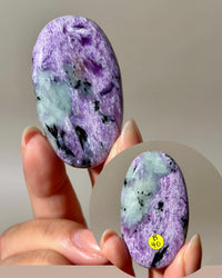 High Quality Charoite Palmstone from Russia, Purple Charoite Palm, Rare Collectible Pocket Stone for Gifting