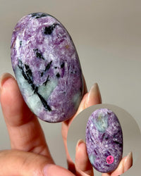 High Quality Charoite Palmstone from Russia, Purple Charoite Palm, Rare Collectible Pocket Stone for Gifting