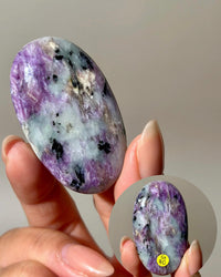 High Quality Charoite Palmstone from Russia, Purple Charoite Palm, Rare Collectible Pocket Stone for Gifting
