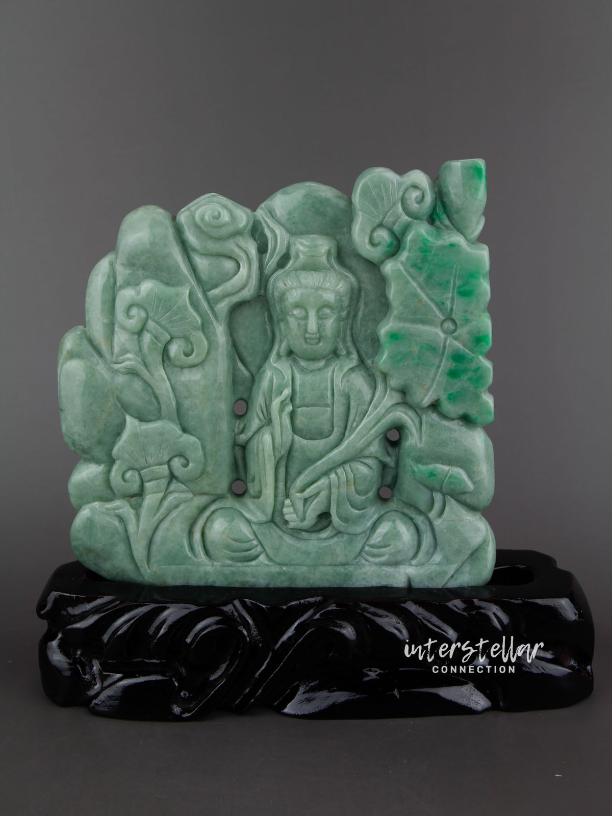 Burmese Jade Quan Yin Carving 100% Natural #J41