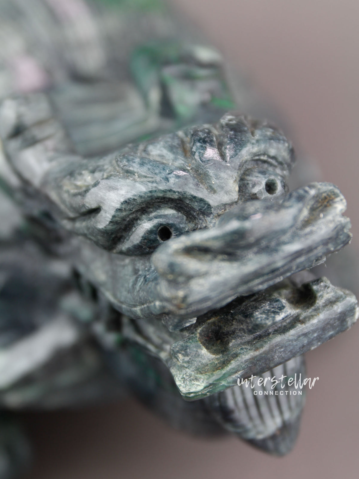 Burmese Jade Dragon Turtle Carving 100% Natural #J40