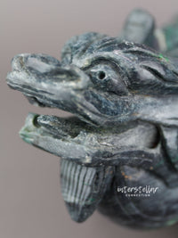 Burmese Jade Dragon Turtle Carving 100% Natural #J40