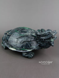 Burmese Jade Dragon Turtle Carving 100% Natural #J40