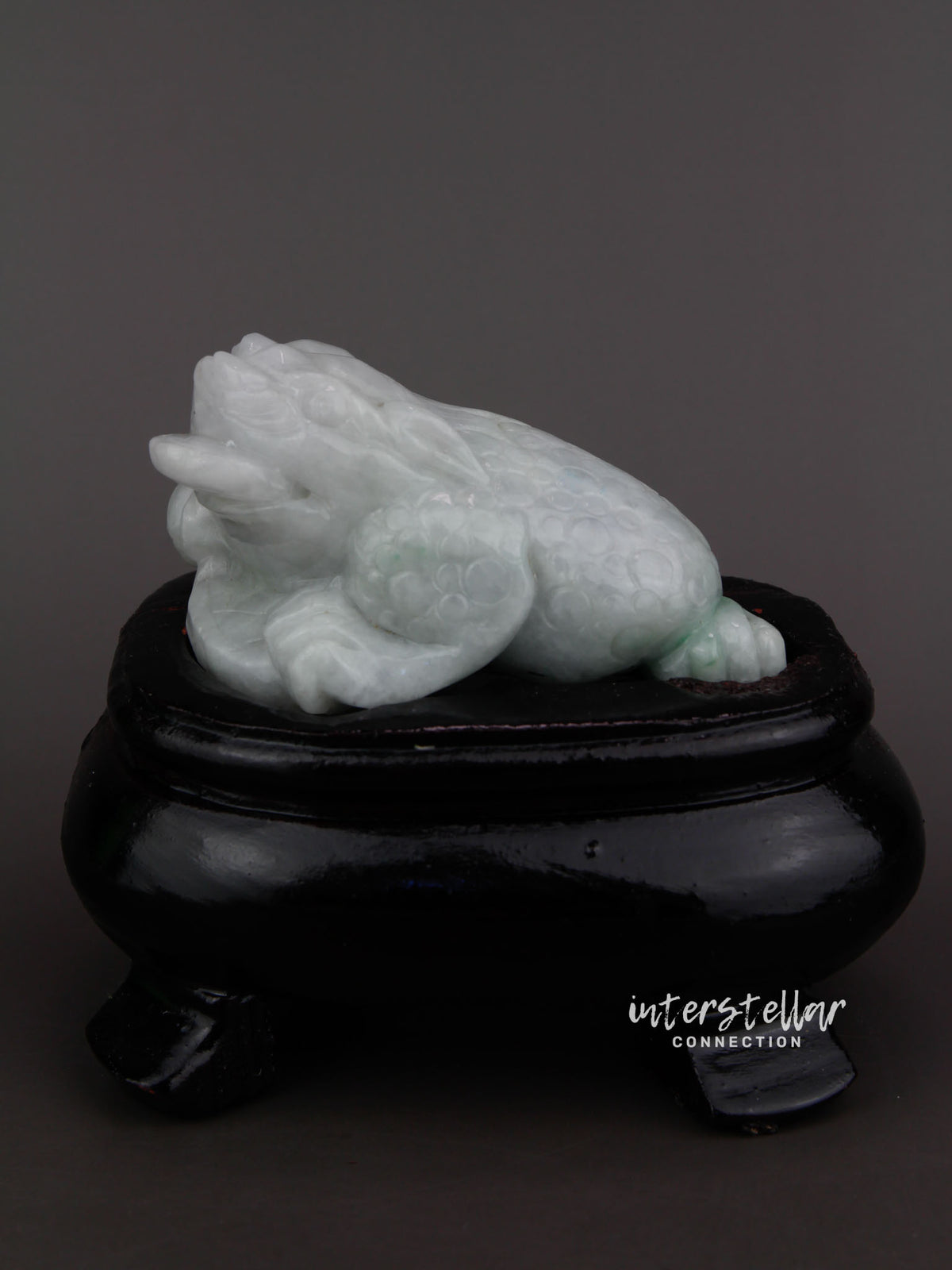 Burmese Jade 3 Legged Lucky Toad Carving 100% Natural #J23