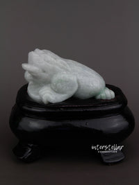 Burmese Jade 3 Legged Lucky Toad Carving 100% Natural #J23