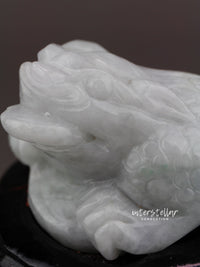 Burmese Jade 3 Legged Lucky Toad Carving 100% Natural #J23
