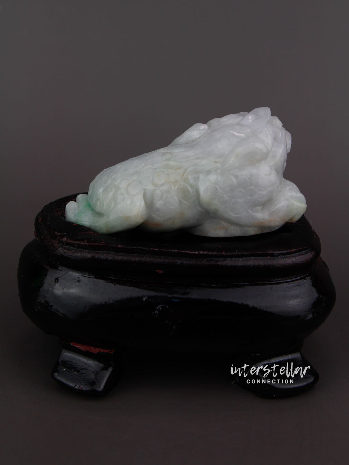 Burmese Jade 3 Legged Lucky Toad Carving 100% Natural #J23