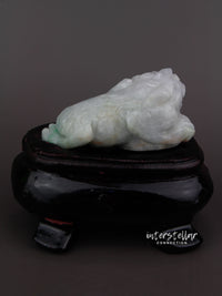Burmese Jade 3 Legged Lucky Toad Carving 100% Natural #J23