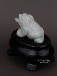 Burmese Jade 3 Legged Lucky Toad Carving 100% Natural #J23
