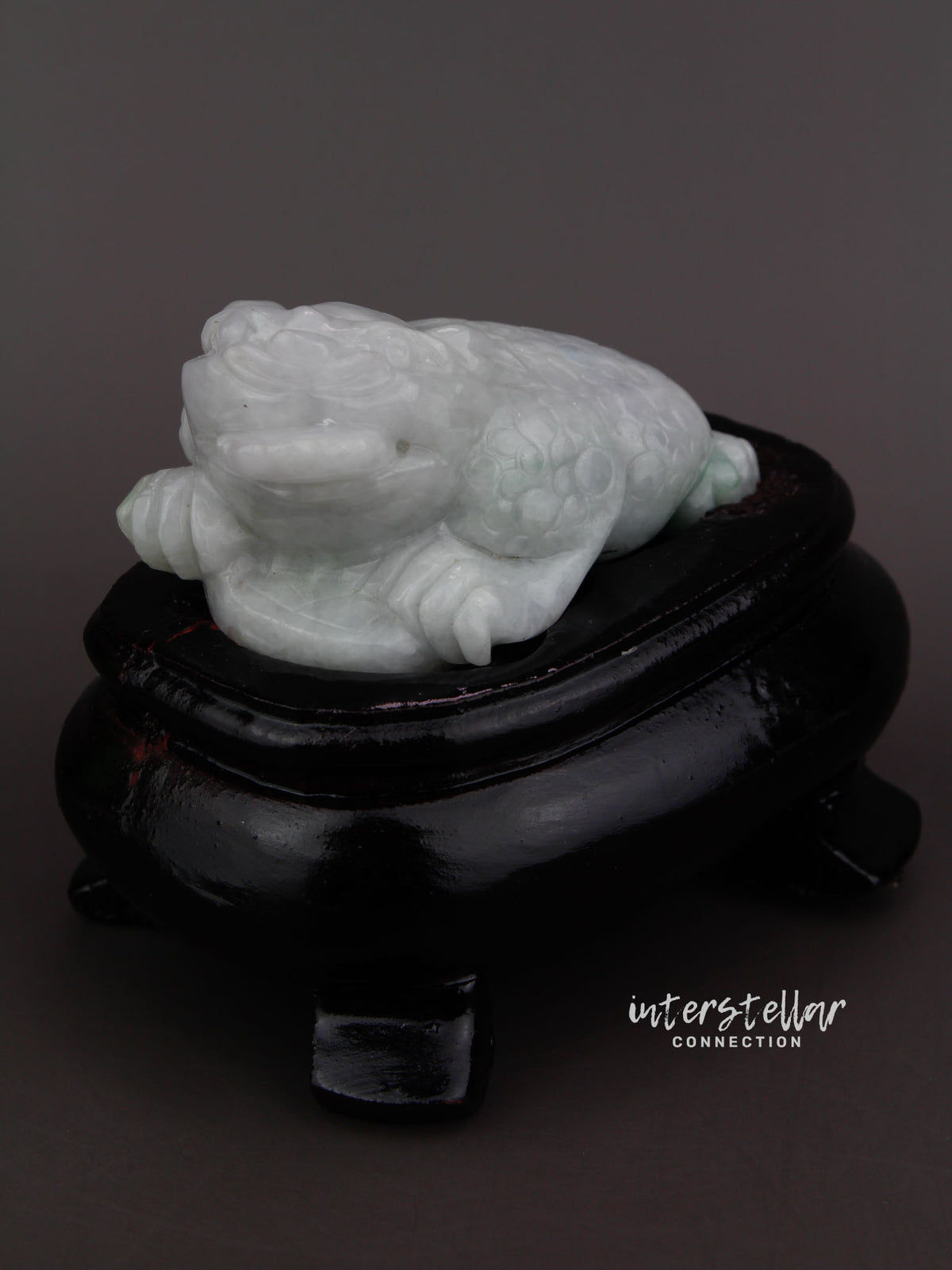 Burmese Jade 3 Legged Lucky Toad Carving 100% Natural #J23