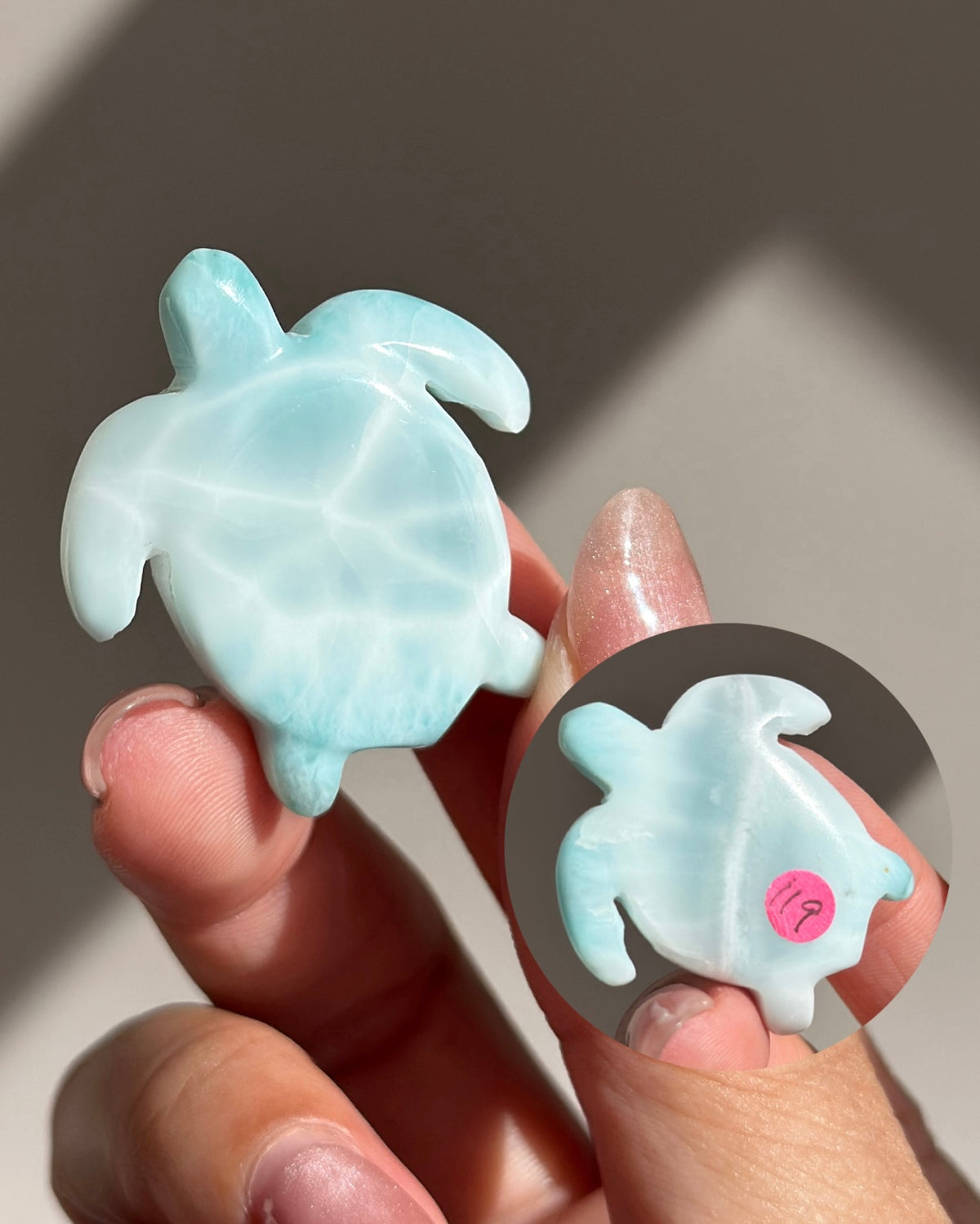 Larimar Carving