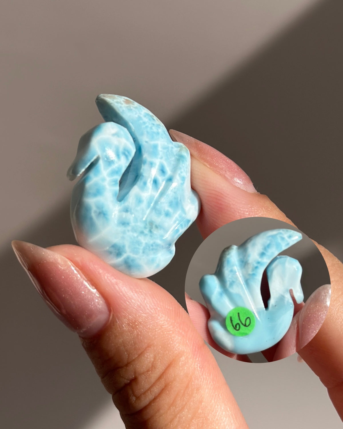 Larimar Carving