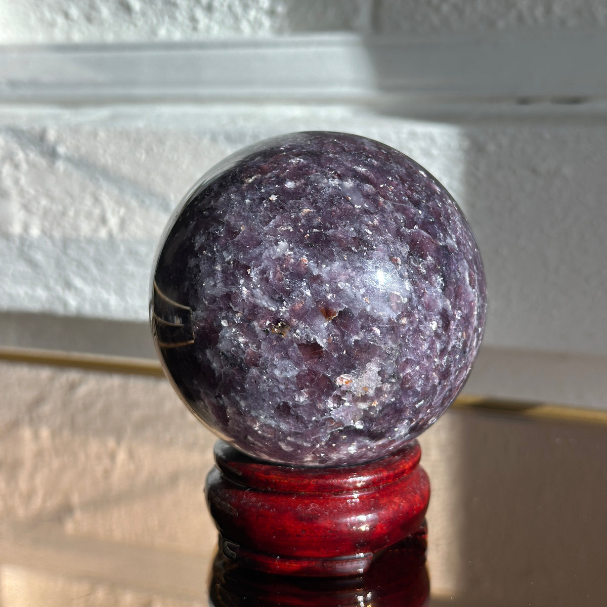 Lepidolite Sphere
