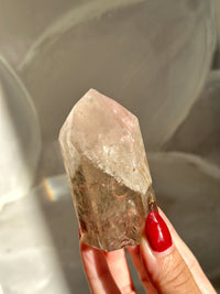 Pink Lithium Smoky Quartz Tower
