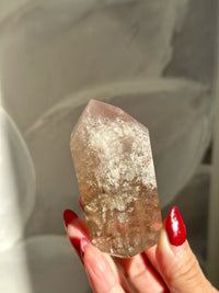 Pink Lithium Smoky Quartz Tower