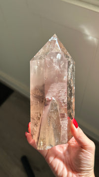 Pink Lithium Smoky Quartz Statement Tower MAGNOLIA