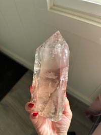 Pink Lithium Smoky Quartz Statement Tower MAGNOLIA