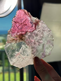 Pink Tourmaline Lepidolite Slice