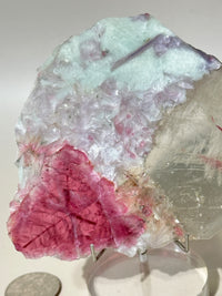 Pink Tourmaline Lepidolite Slice