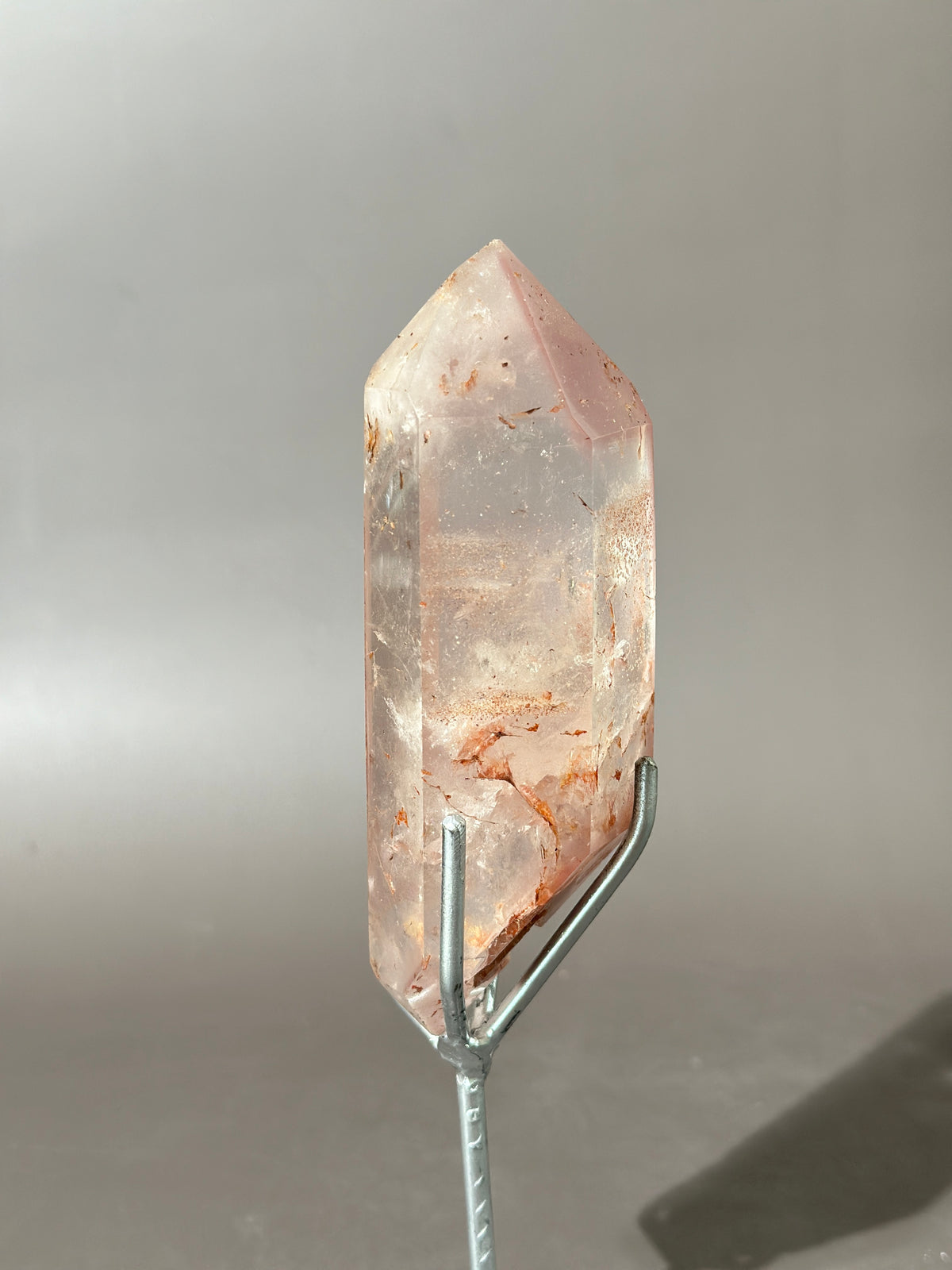 Pink Lithium DT on Silver Custom Stand