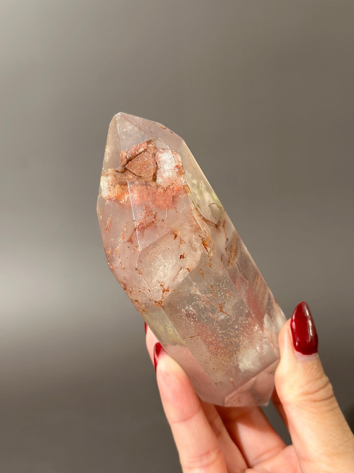 Pink Lithium DT on Silver Custom Stand