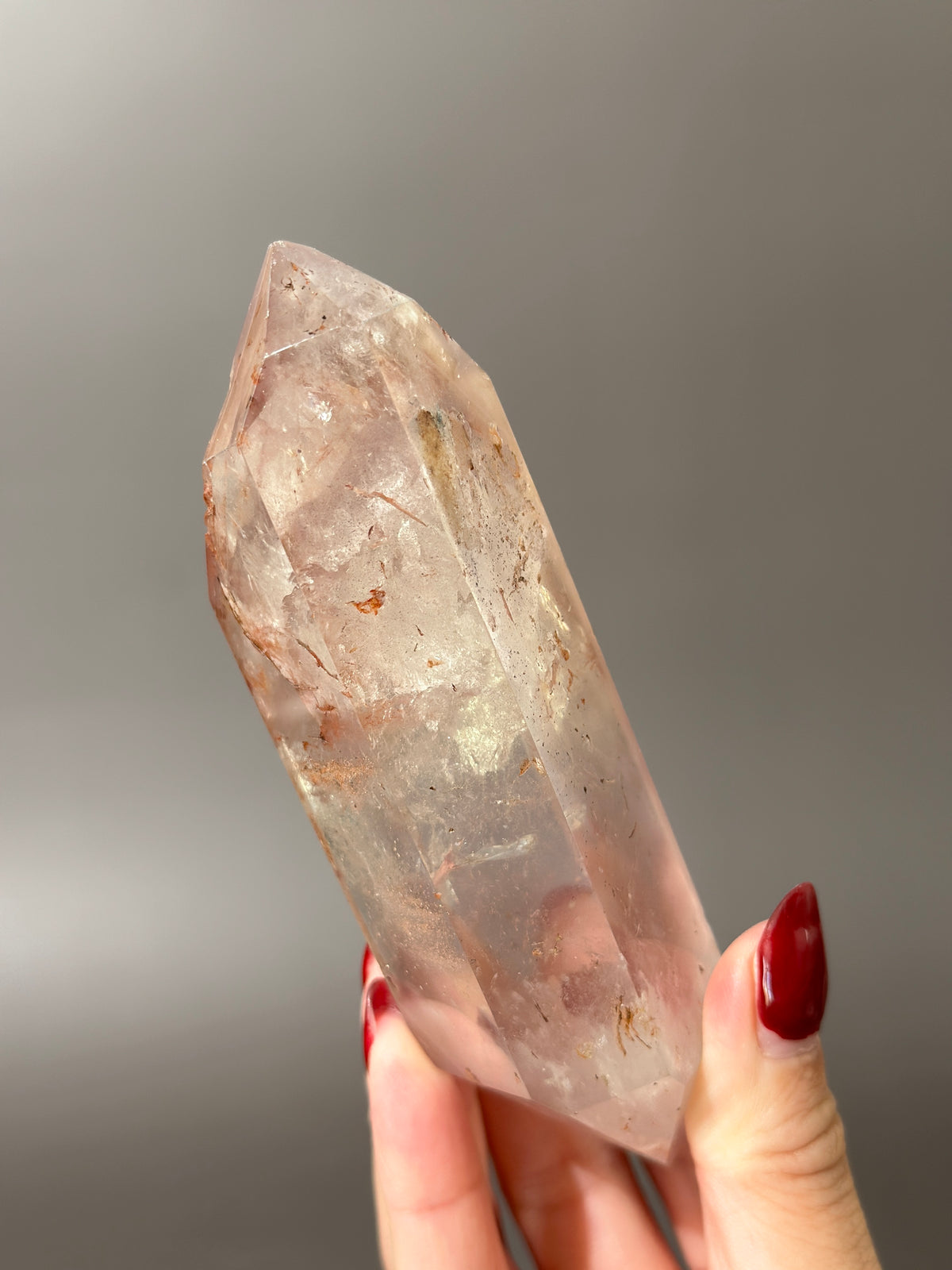 Pink Lithium DT on Silver Custom Stand