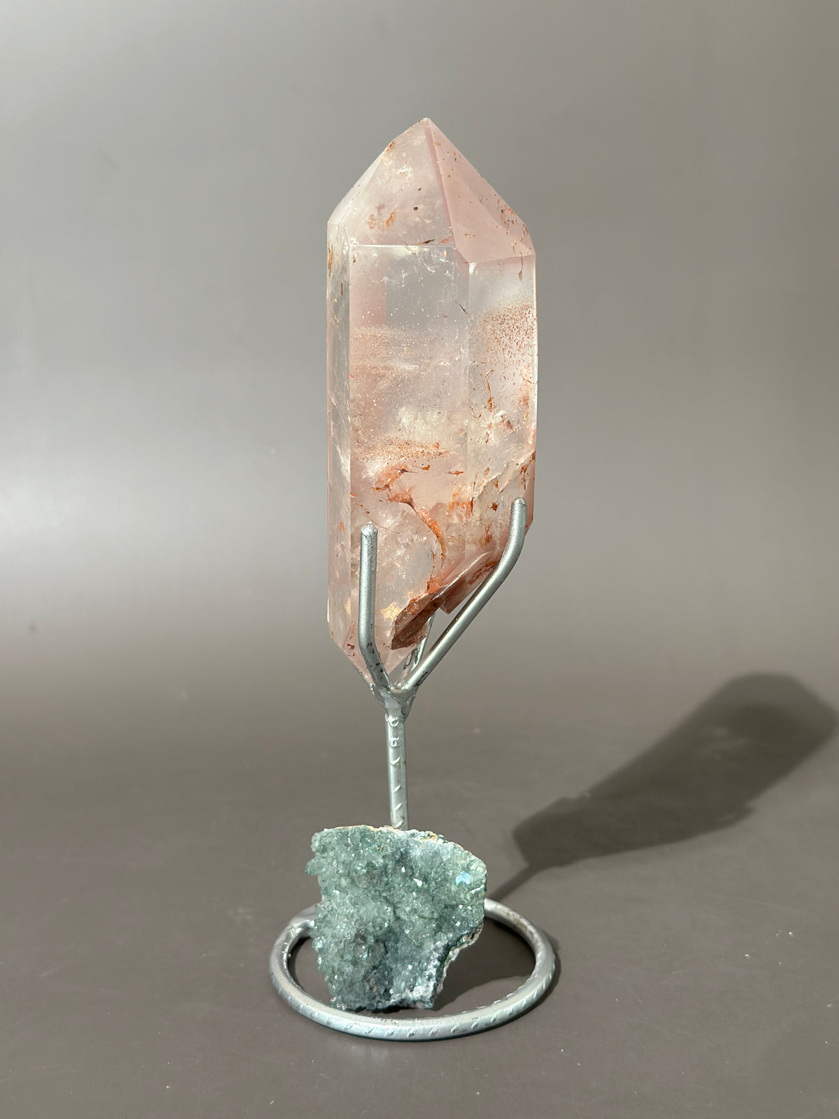 Pink Lithium DT on Silver Custom Stand