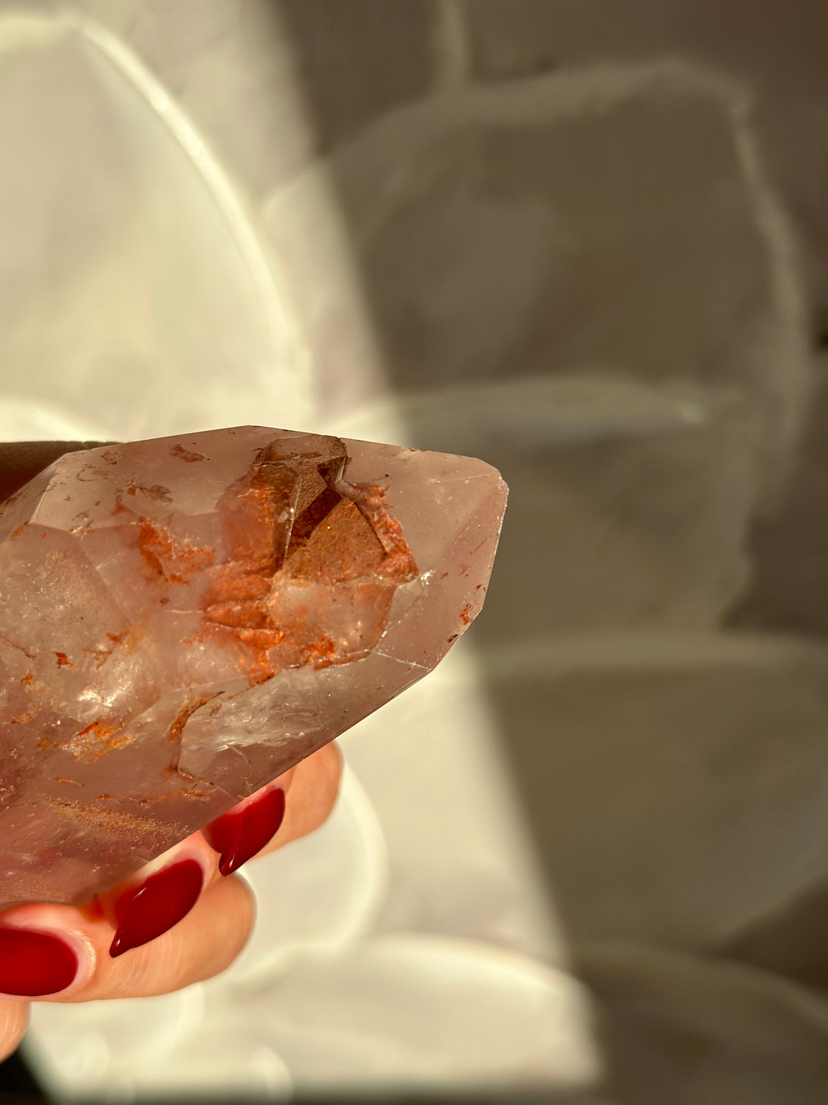 Pink Lithium DT on Silver Custom Stand