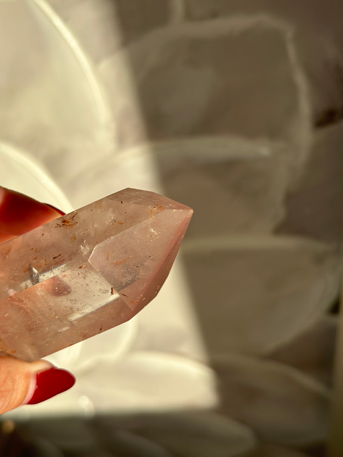 Pink Lithium DT on Silver Custom Stand