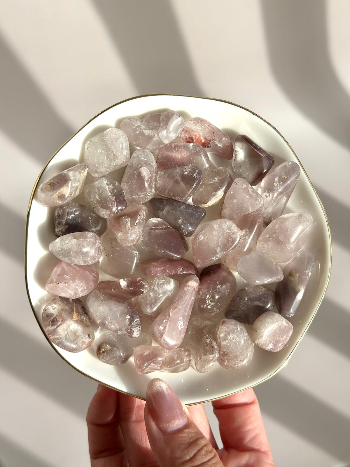Pink Lithium Quartz Tumble