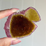 Yellow & Pink Tourmaline Slice video