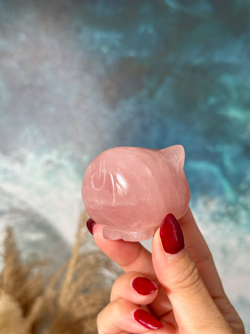 Rose Quartz Piggy