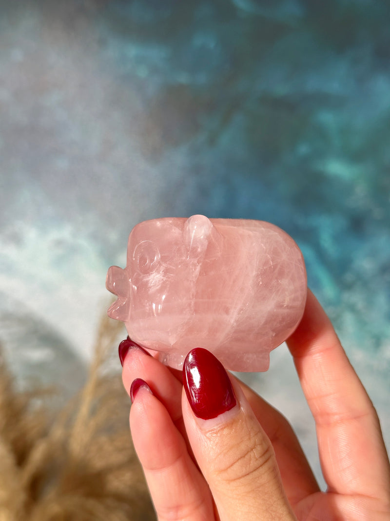 Rose Quartz Piggy