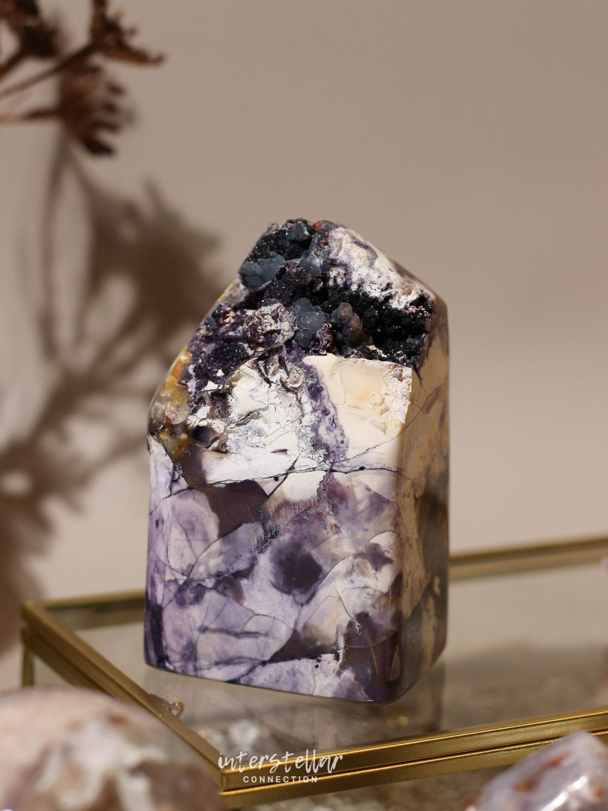 Tiffany Stone - Druzy Purple, White, Blue Grey, Yellow