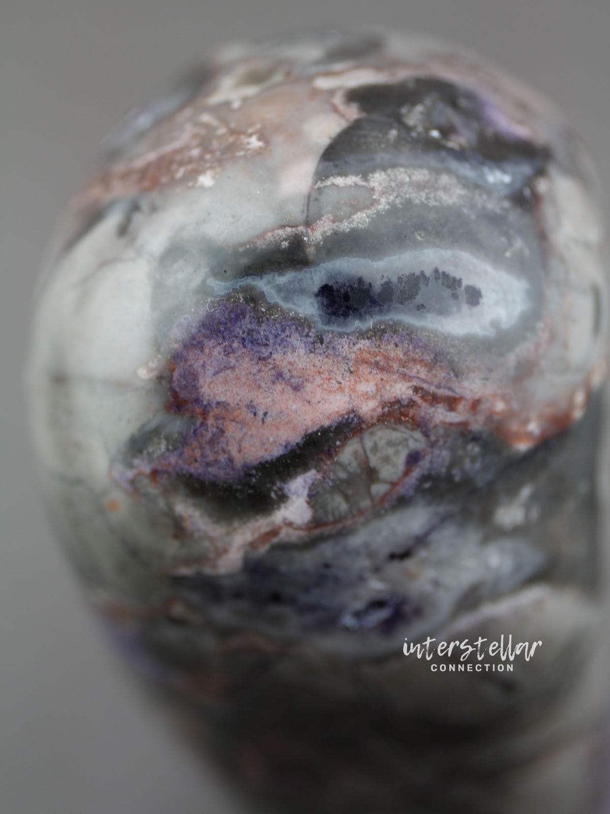 Tiffany Stone - Purple, Grey, Peach