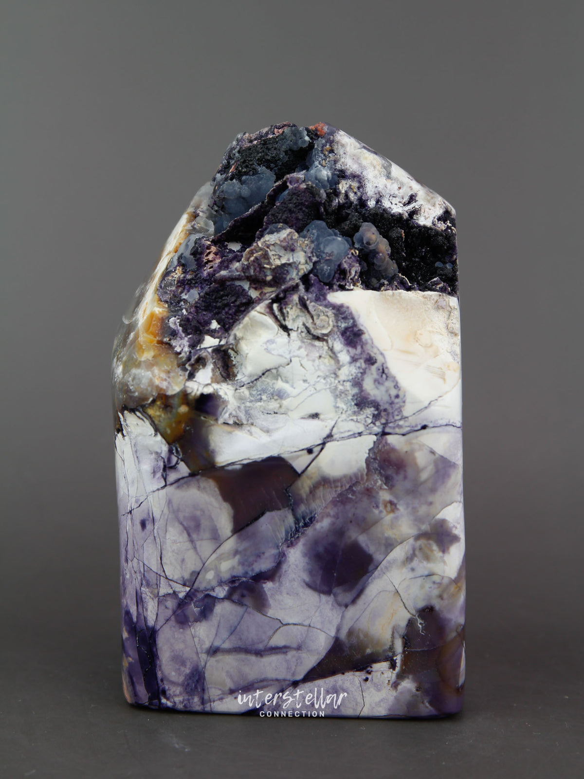 Tiffany Stone - Druzy Purple, White, Blue Grey, Yellow