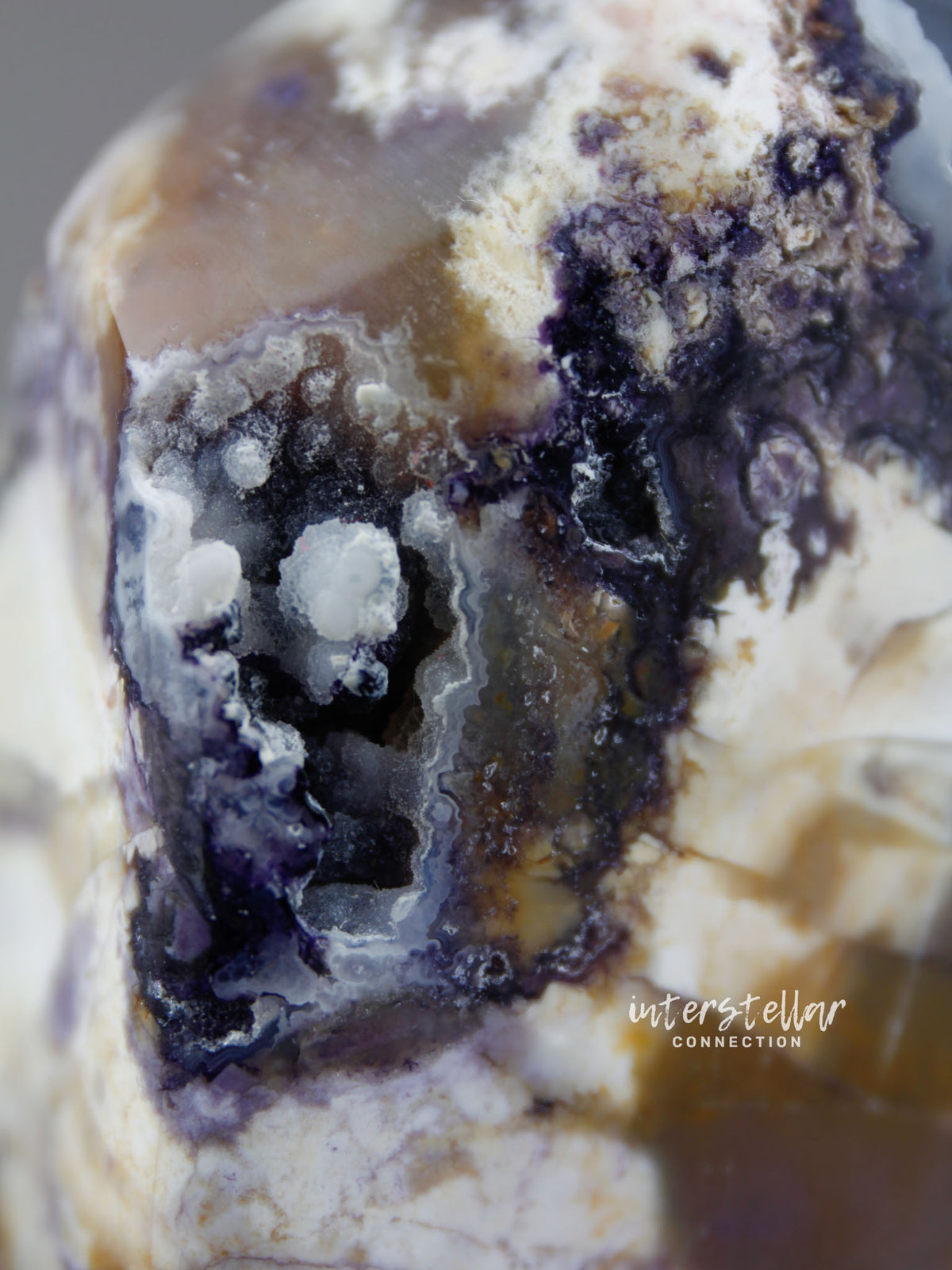 Tiffany Stone - Druzy Purple, White, Blue Grey, Yellow