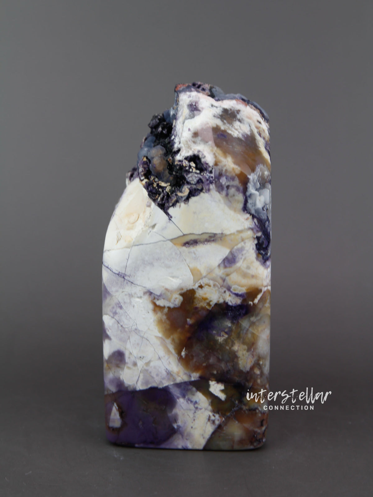 Tiffany Stone - Druzy Purple, White, Blue Grey, Yellow