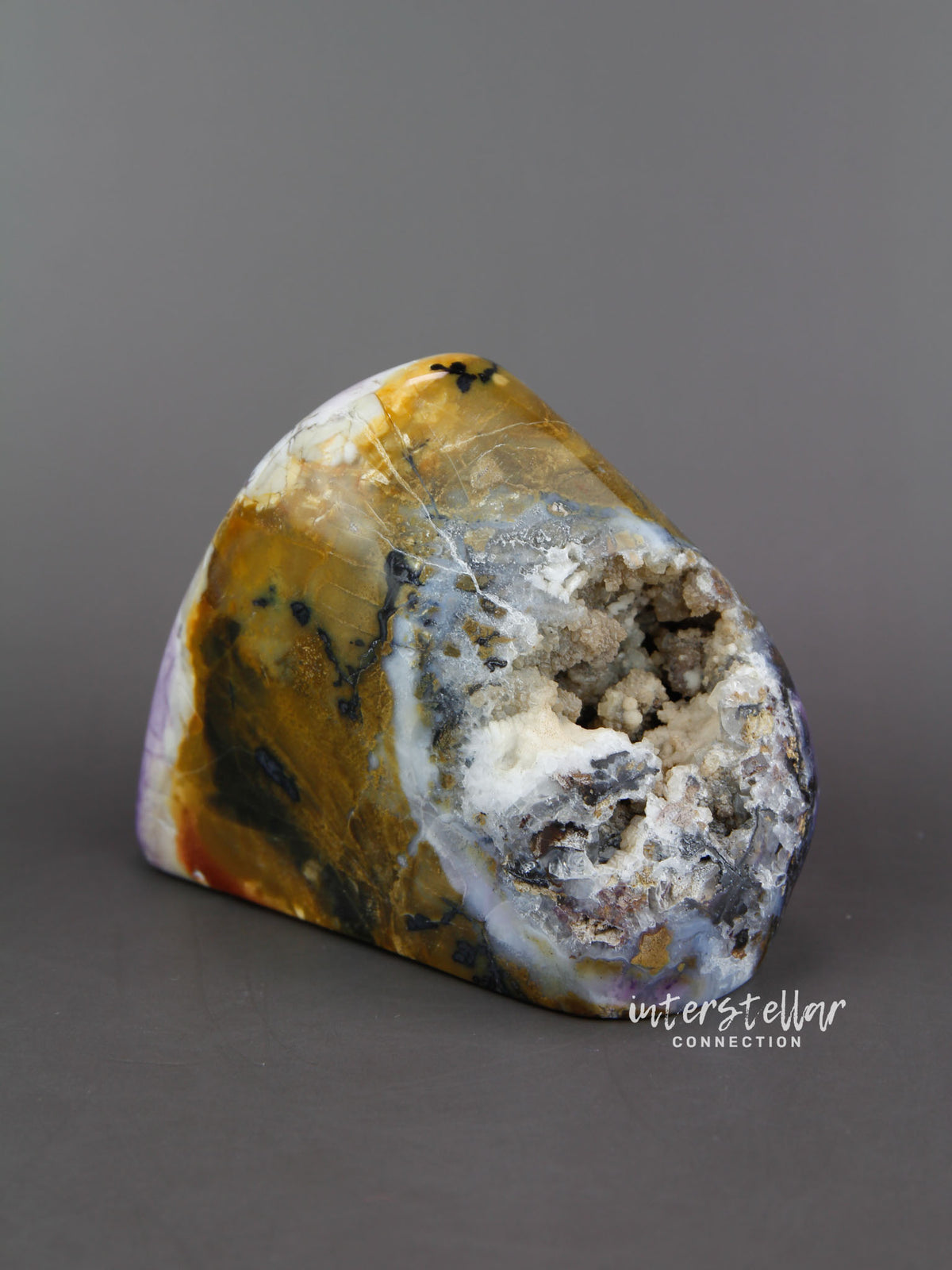 Tiffany Stone - Yellow, Purple, White, Black triangle