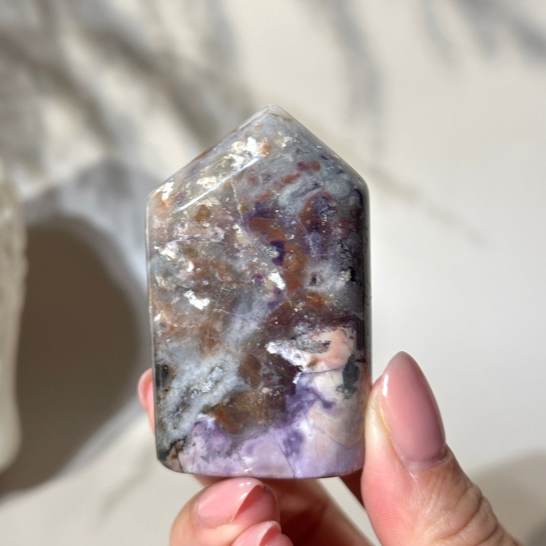 Tiffany Stone | 2.25” Cosmic Lilac Gray, Creamy Peach, Black