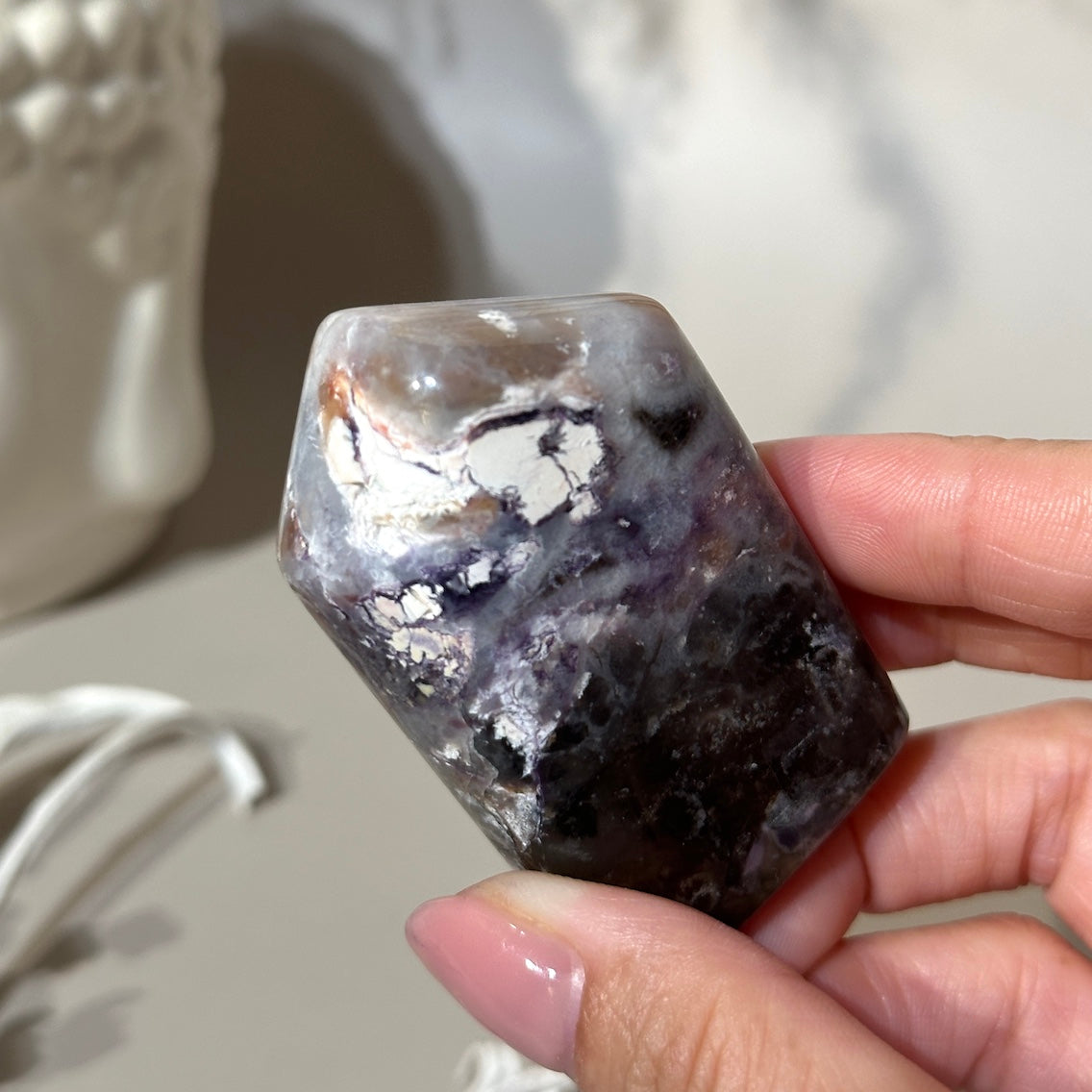 Tiffany Stone | 2.25” Cosmic Lilac Gray, Creamy Peach, Black