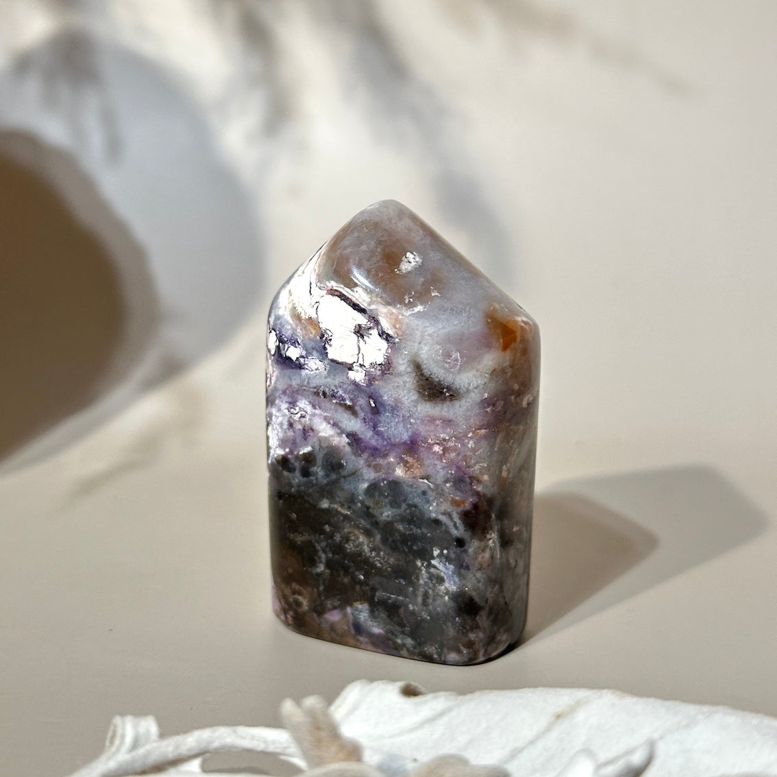 Tiffany Stone | 2.25” Cosmic Lilac Gray, Creamy Peach, Black