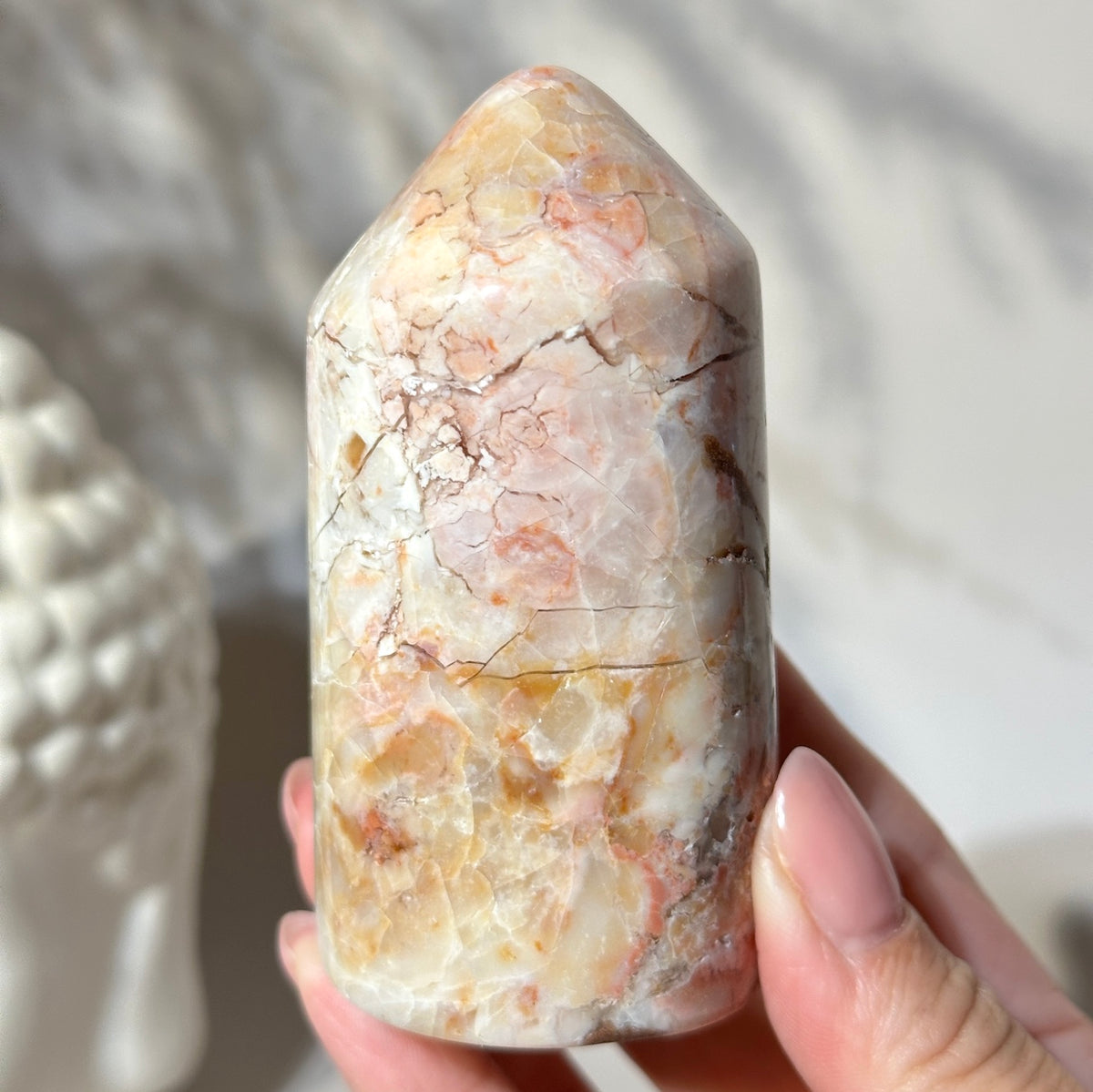 Tiffany Stone | Creamy Golden Peachy Pink